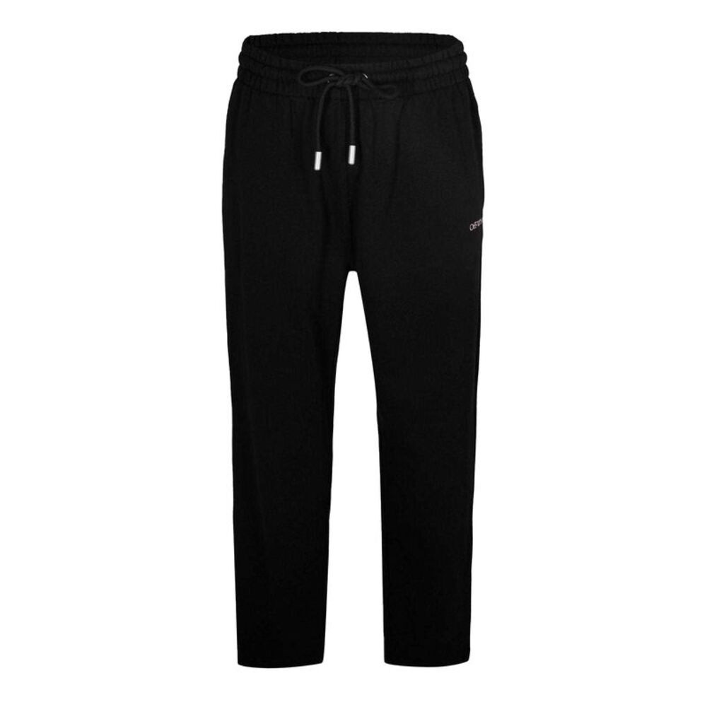 Off White Mens Fleece Elasticated Waist Sweatpants / Black/Pink